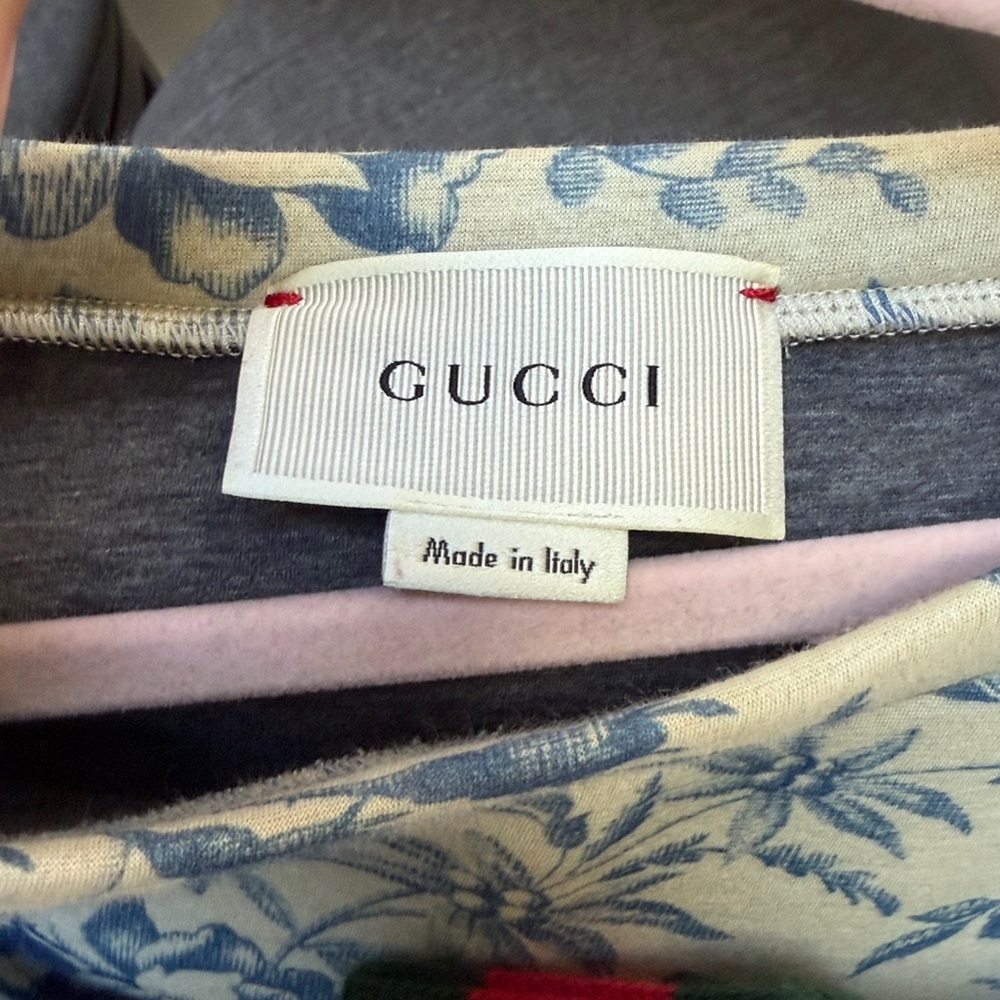Gucci Kids Dress in Blue and Cream Floral Size 6 - Picture 6 of 6
